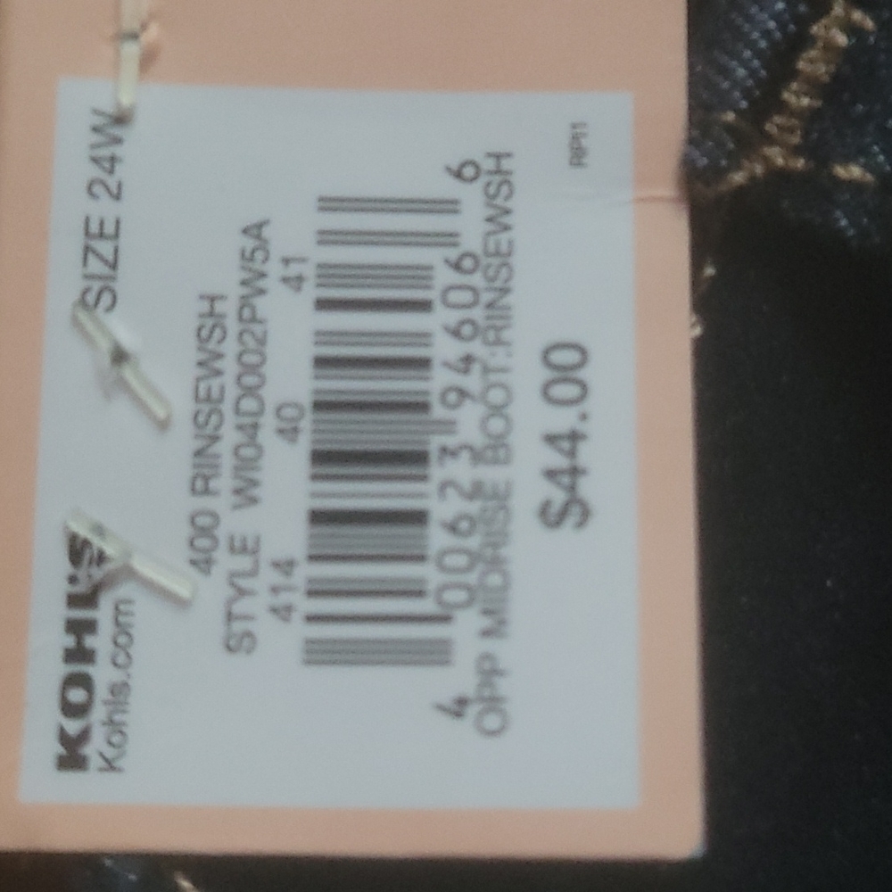 Plus Size EVRI Mid Rise Bootcut Jeans 24W